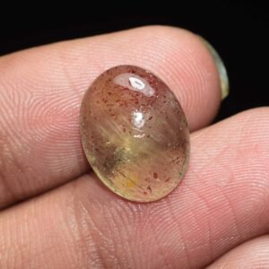 Green Sunstone Gemstone Cabochon - Image 1