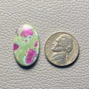 Ruby Fuchsite Cabochon Loose Gemstone For Making Jewelry - Image 1