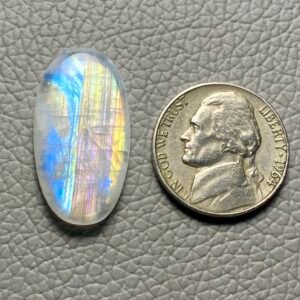 Rainbow Moonstone Cabochon Loose Gemstone For Making Jewelry - Image 1