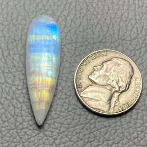 Rainbow Moonstone Cabochon Loose Gemstone For Making Jewelry - Image 1
