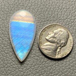 Rainbow Moonstone Cabochon Loose Gemstone For Making Jewelry - Image 1
