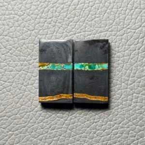 Blackjack Turquoise Pair Gemstone Cabochon