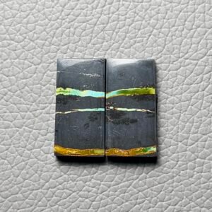 Blackjack Turquoise Pair Gemstone Cabochon