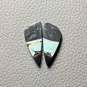 Blackjack Turquoise Pair Gemstone Cabochon