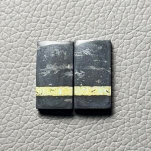 Blackjack Turquoise Pair Gemstone Cabochon - Image 1