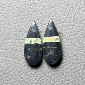 Blackjack Turquoise Pair Gemstone Cabochon - Image 1