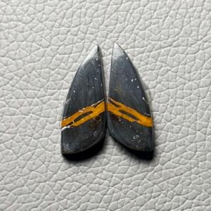 Blackjack Turquoise Pair Gemstone Cabochon - Image 1