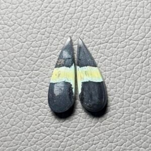 Blackjack Turquoise Pair Gemstone Cabochon - Image 1