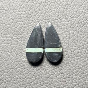 Blackjack Turquoise Pair Gemstone Cabochon - Image 1