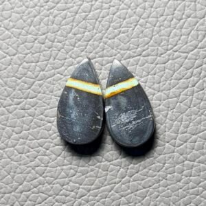 Blackjack Turquoise Pair Gemstone Cabochon - Image 1