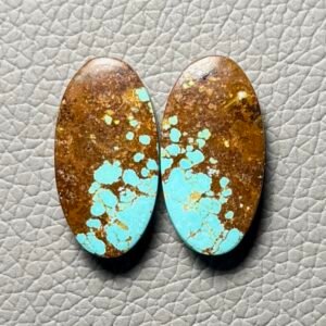 American Turquoise (Mines No.8) Pair Cabochon Gemstone