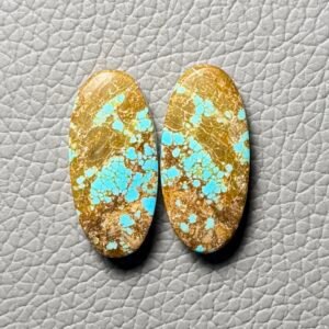 American Turquoise (Mines No.8) Pair Cabochon Gemstone