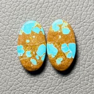 American Turquoise (Mines No.8) Pair Cabochon Gemstone
