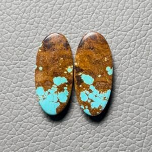American Turquoise (Mines No.8) Pair Cabochon Gemstone