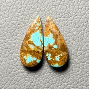American Turquoise (Mines No.8) Pair Cabochon Gemstone