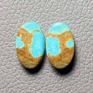 American Turquoise (Mines No.8) Pair Cabochon Gemstone