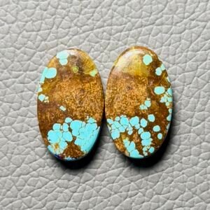 American Turquoise (Mines No.8) Pair Cabochon Gemstone